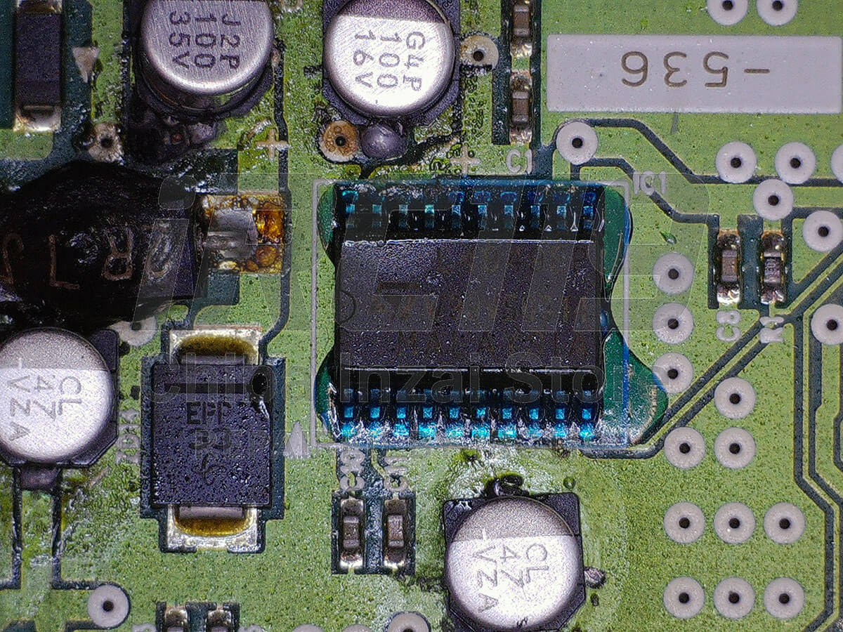 DIYハンダ付け失敗箇所