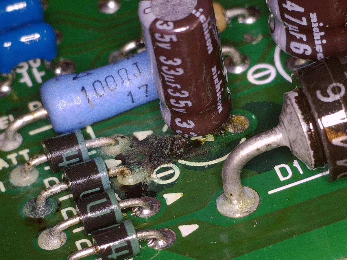 JZX81 ECU 銅箔パターン断線箇所