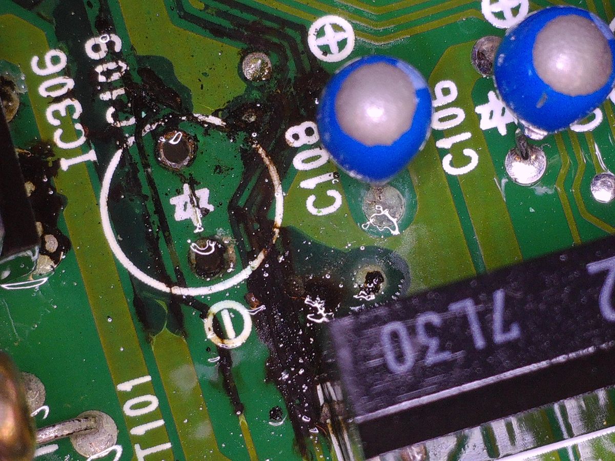JZX81 ECU 銅箔パターン剥離